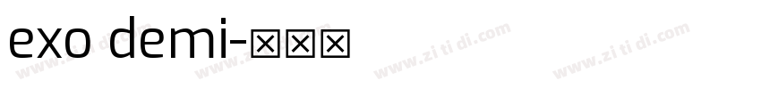 exo demi字体转换